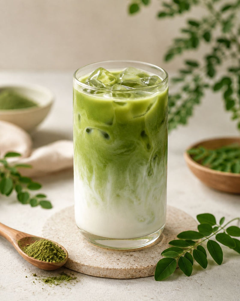Moringa Ice Latte