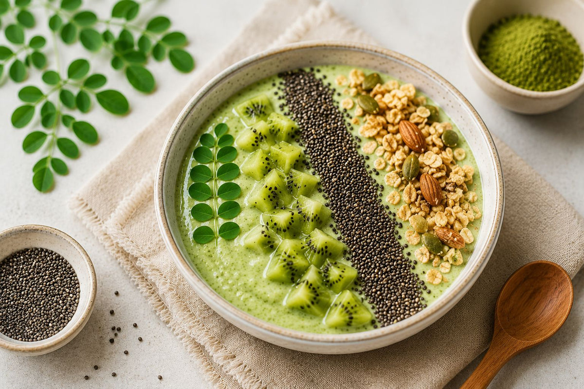 Curd Moringa Chia Bowl