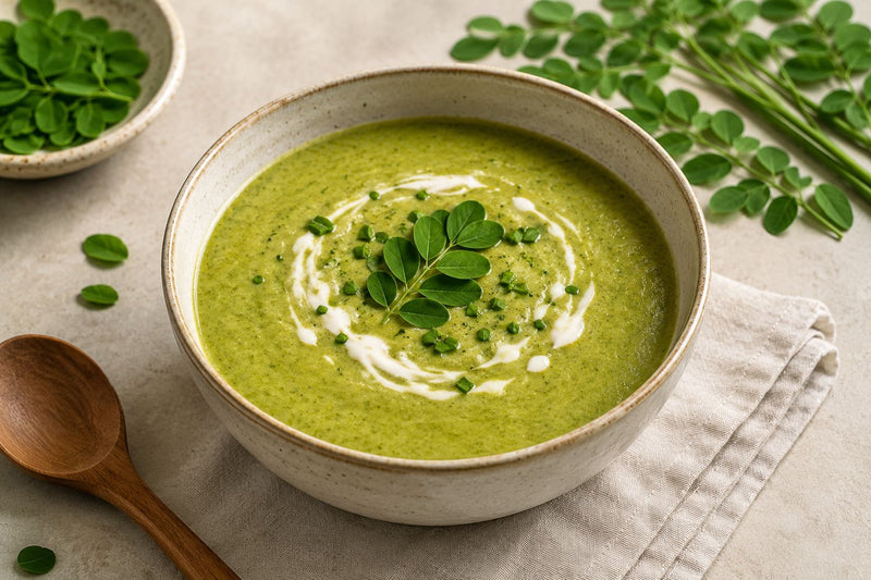 Creamy Moringa Vegetable Soup