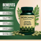 MorganiQ Organic Moringa Tablets - 120 Tablets