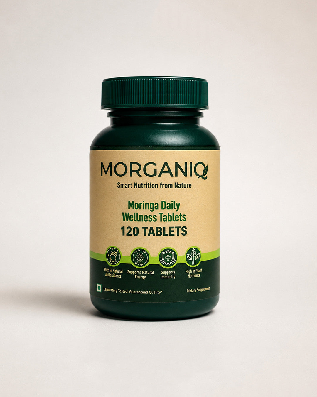 MorganiQ Organic Moringa Tablets - 120 Tablets
