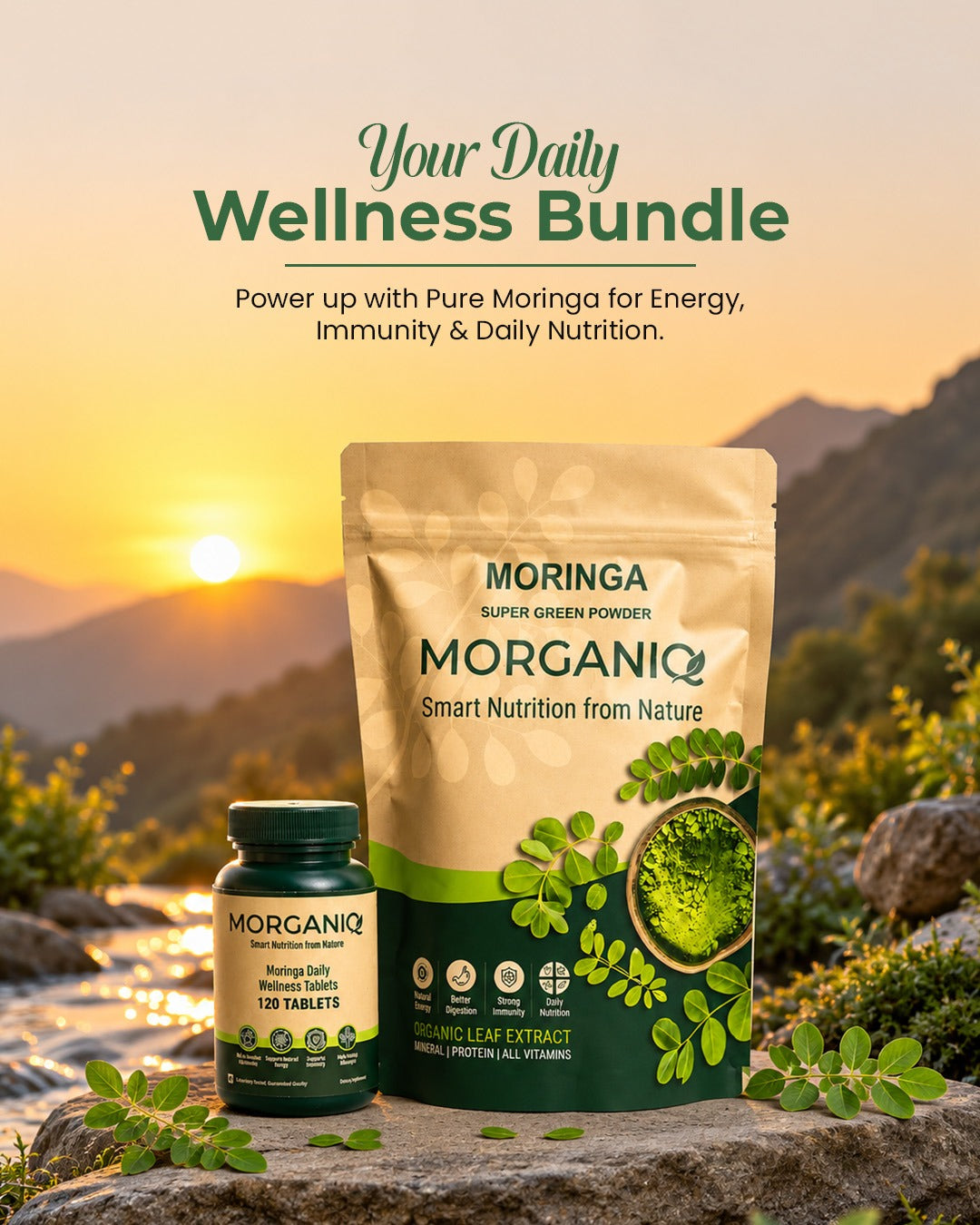 Bundle Moringa Powder + Moringa Tablets